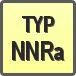 Piktogram - Typ: NNRa